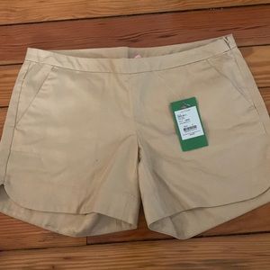NWT LILLY PULITZER GOLD METALLIC SHORTS - kasia short